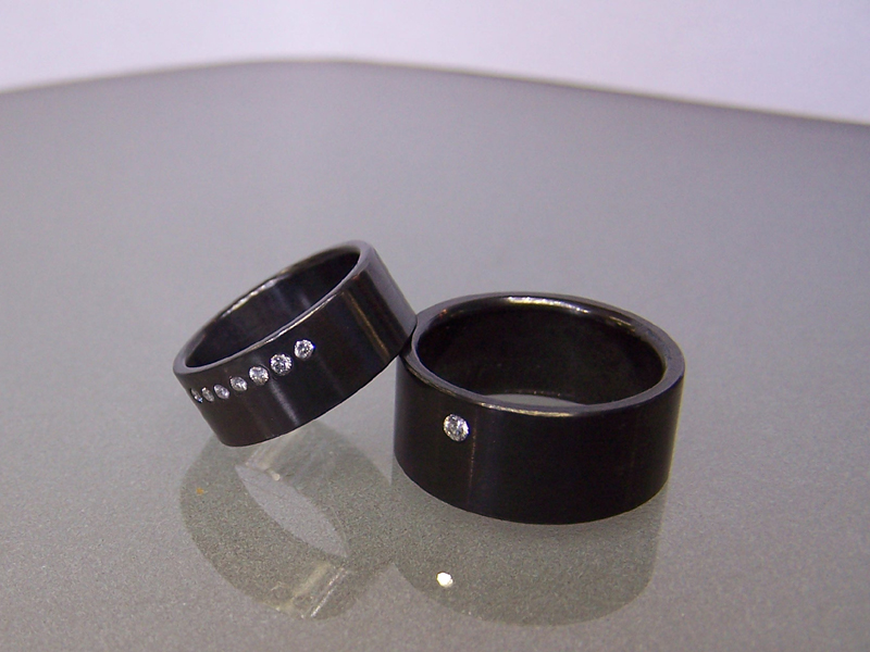 Zirkonium ringen met diamant