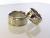 Witgouden trouwringen met titanium binnenband en ingefreesd hart