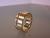 Witgouden ring met sleuf en diamant
